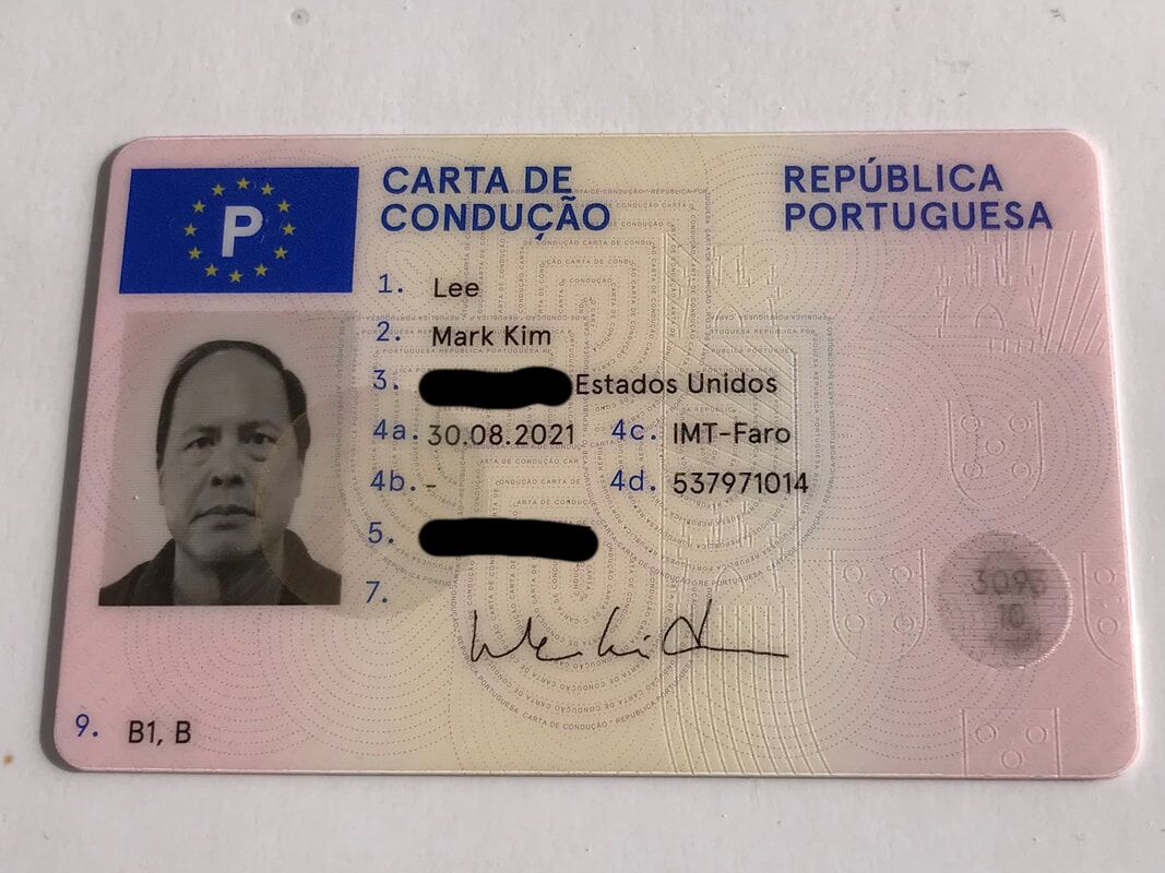 Portugal Driving License